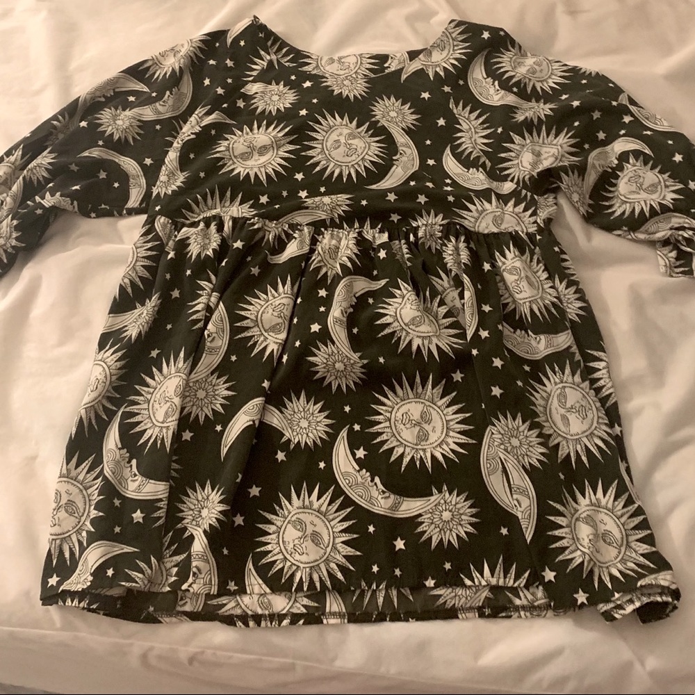 ❌SOLD❌ Moon Sun Stars Babydoll Dress